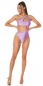 Preview: Exklusiver Sexy Monokini mit Cutouts und Softcups - flieder