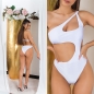 Preview: Exklusiver Sexy Monokini mit Cutouts und Softcups - weiß