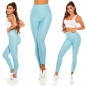 Preview: Figurbetonte Push Up Leggings im High Waist-Look - angel blue