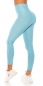 Preview: Figurbetonte Push Up Leggings im High Waist-Look - angel blue