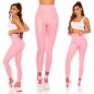 Preview: Figurbetonte Push Up Leggings im High Waist-Look - rosa