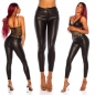 Preview: Figurbetonte -Must Have- Lederlook Hose - schwarz