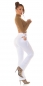 Preview: GoGo Wetlook Highwaist Hose mit sexy Cutouts - weiß