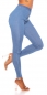 Preview: Moderne High Waist Stretchjeans in light blue