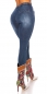 Preview: Used Skinny Jeans mit Elastik-Bund - blue washed