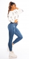 Preview: Skinny-Jeans mit Used-Effekten - blue washed