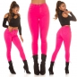 Preview: High Waist Push Up Skinny Jeans - pink