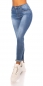 Preview: Push Up Skinny Jeans - blue washed