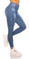 Preview: Push Up Skinny Jeans - blue washed