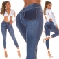 Preview: Super Stretch High Waist Jeans - blue washed