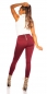 Preview: Basic Skinny Jeans in bordeaux