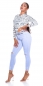 Preview: Skinny-Jeans mit modischen Used-Effekten - light blue