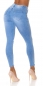 Preview: Moderne Push Up Skinny Jeans in light blue