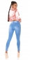 Preview: Moderne Push Up Skinny Jeans in light blue