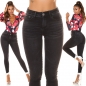 Preview: Sexy Push Up Skinny Jeans - schwarz