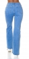 Preview: High Waist Bootcut Schlag Jeans - blue washed