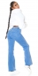 Preview: High Waist Bootcut Schlag Jeans - blue washed