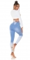 Preview: Moderne Skinny Jeans mit schönem Farbverlauf - light blue