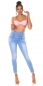 Preview: Figurbetonte High Waist Jeans mit Shaping Funktion - light blue