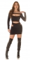 Preview: Carmen Minikleid mit sexy Cutouts - schwarz