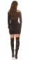Preview: Carmen Minikleid mit sexy Cutouts - schwarz