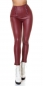 Preview: Wetlook High Waist Leder Leggings