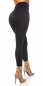 Preview: Highwaist Thermo Leggings mit Zier-Zippern in schwarz