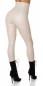 Preview: Thermo Wetlook High Waist Leggings mit Shape-Effekt - beige