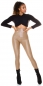 Preview: Thermo Wetlook High Waist Leggings mit Shape-Effekt - braun