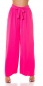 Preview: Leichte Sommer Damen Hose mit Bindebändchen in pink