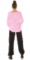 Preview: Weicher Grobstrick-Pullover mit Rundhals-Ausschnitt - rosa