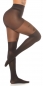 Preview: Feinstrumpfhose im Overknee Straps Look - schwarz