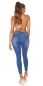 Preview: Sexy Skinny- Stretch- Jeans im Used-Look - blue washed