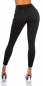 Preview: Sexy Skinny-Jeans im Destroyed-Look - schwarz