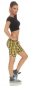 Preview: Baumwoll-Shorts im modischen Karo-Look - gelb