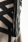 Preview: Erotisches Corsagen-Set im Bondage Look - schwarz