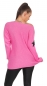 Preview: Lässiger Oversize Pullover mit Glamour-Stern in pink