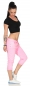 Preview: Freche Capri-Jeanshose mit aufgesetzter Knopfleiste - pink