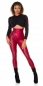 Preview: Thermo Wetlook High Waist Leggings mit Shape-Effekt - bordeaux