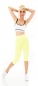 Preview: Capri- Push Up Leggings im High Waist-Look - yellow sun