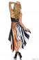 Preview: Buntes Neckholder-Kleid im Latina-Style - orange