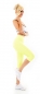 Preview: Capri- Push Up Leggings im High Waist-Look - yellow sun