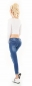 Preview: Sexy Skinny Hüft-Jeans im Destroyed-Look mit  Push up Effekt - blue washed