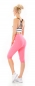 Preview: Capri- Push Up Leggings im High Waist-Look - pink