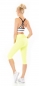 Preview: Capri- Push Up Leggings im High Waist-Look - yellow sun