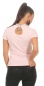 Preview: Tailliertes Shirt mit Glamour-Kragen und Cutouts - rosa