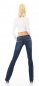 Preview: Modische Five-Poket Bootcut-Jeans in dark blue