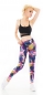 Preview: Moderne Fitness-Leggings im High Waist Look  - pink