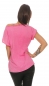 Preview: Legeres Oversize Shirt im Patchwork-Design - pink