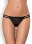 Preview: Betörender String mit Polka-Dots - schwarz